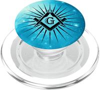 Símbolo masón Gran Arquitecto G Brújula Cuadrada masónica PopSockets PopGrip para MagSafe