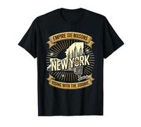 Símbolo_masónico con"Empire_state_masons of NY"NY_S&C Camiseta