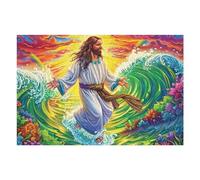 Símbolo Milagro del mar de Jesús Puzzles 1000 Piezas Maquetas Educativas 3D Tiempo Feliz Rompecabezas para Familia Construir DIY Aliviar Estrés Decoración Hogar 1000 PCS