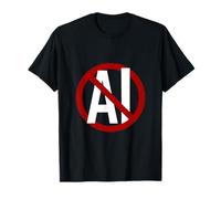 Símbolo Minimalista Anti-IA con estética audaz de protesta Camiseta