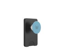 Símbolo Minimalista de la Naturaleza de la Mariposa Dibujada a Mano Azul PopSockets PopWallet para MagSafe