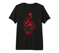 Símbolo Musical Rojo Clave de Sol Clave de Sol para músicos Camiseta Premium