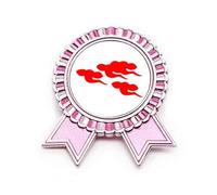 Símbolo National Hope Art Deco broche de insignia de moda pin rosa ganador medalla de premio, mediano, metal, Medium, Metal