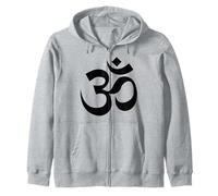 Símbolo Om AUM Meditación Sagrada Espiritual Arte Zen. Sudadera con Capucha
