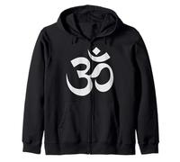 Símbolo Om AUM Meditación Sagrada Espiritual Arte Zen. Sudadera con Capucha