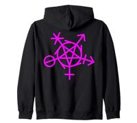 Símbolo Pagano de Inclusión Género Wicca LGBTQI Sudadera con Capucha