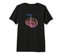 Símbolo Reiki Cho KU Rei Diseño Colorido Distressed Camiseta Premium