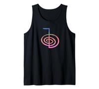 Símbolo Reiki Cho KU Rei Diseño Colorido Distressed Camiseta sin Mangas