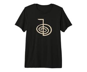 Símbolo Reiki Cho KU Rei Diseño Distressed Unisex Camiseta Premium