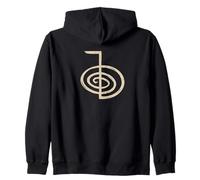 Símbolo Reiki Cho KU Rei Diseño Distressed Unisex Sudadera con Capucha
