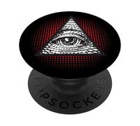 Símbolo Secreto Illuminati de la pirámide mística del Ojo Que Todo lo ve PopSockets PopGrip Adhesivo
