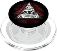 Símbolo Secreto Illuminati de la pirámide mística del Ojo Que Todo lo ve PopSockets PopGrip para MagSafe