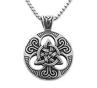 Símbolo vikingo Celtic Knot Titanium Steel Men Collar Collar Punk Punk For Boyfriend Hip Hop Rock Party Jewellry Creativity