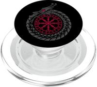 Símbolo Vikingo - Jormungandr con timón de Awe - Viking Norse PopSockets PopGrip para MagSafe