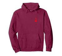 Símbolo y Letra de Ace of Hearts Sudadera con Capucha, Unisex para Adultos, Granate, M