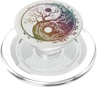 Símbolo Yin Yang, árbol de la Vida, Tai chi, Qigong, Yoga, taoísmo PopSockets PopGrip para MagSafe