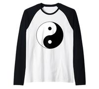 Símbolo Yin Yang Equilibrio Zen Armonía Espiritual Feng Shui Camiseta Manga Raglan