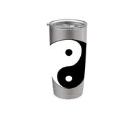 Símbolo Yin Yang Equilibrio Zen Armonía Espiritual Feng Shui Vaso térmico de acero inoxidable de doble pared