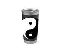 Símbolo Yin Yang Equilibrio Zen Armonía Espiritual Feng Shui Vaso térmico de acero inoxidable de doble pared