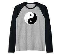 SÍMBOLO Yin Yang TAOÍSMO FILOSOFÍA China DE Asia Oriental Camiseta Manga Raglan
