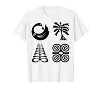 Símbolos de Adinkra de la colección de Arte Tribal Africano de Ghana Camiseta