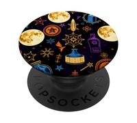 Símbolos de Luna mística diseño Abstracto Celestial PopSockets PopGrip Adhesivo