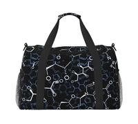 Símbolos de química química,Bolsas Deportivas, Bolsos de Viaje Deportivos Cruzados de Mano, Bolsas de Viaje de Gran Capacidad para Mujeres y Hombres.