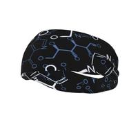 Símbolos de química química, cintas para el cabello para hombres y mujeres, diadema para correr, diadema transpirable para gimnasio