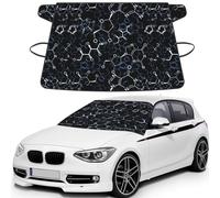 Símbolos de química química,Funda Protectora para Parabrisas de Coche, Resistente a la Nieve, Hielo, Sol, Rayos UV, Polvo y Agua. Apta para la mayoría de los Coches.
