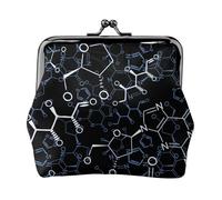 Símbolos de química química,Monedero de Piel sintética, Carteras pequeñas, Monedero con Cierre de Broche