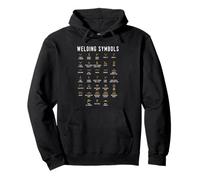 Símbolos de soldadura - Funny Welder MIG TIG Stick Arc Fabrication Sudadera con Capucha