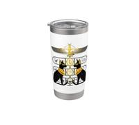 Símbolos del Antiguo Egipto y los Gatos Vaso térmico de acero inoxidable de doble pared