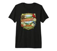 Símbolos del Estado de Carolina del Norte, Recuerdo de diseño gráfico Camiseta Premium