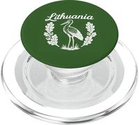 Símbolos lituanos Hojas de roble Bellota Cigüeña Lituania PopSockets PopGrip para MagSafe