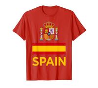 Símbolos Nacionales españoles y Texto Amarillo Camiseta