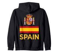 Símbolos Nacionales españoles y Texto Amarillo Sudadera con Capucha