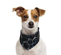 Símbolos químicos de la química,Pañuelos de algodón para Perros, Bufandas Ajustables para Mascotas,L