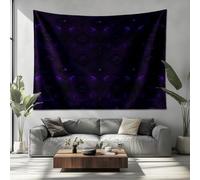 SíMbolos RúNicos MíSticos Tapicería Tapiz, Tapices, Esterilla de Playa, Placa de Picnic, Morado Oscuro Decoración de Pared, Tapiz Pared Arte de Pared en el Techo 150x100 cm