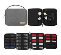 SIMBOOM Bolsa de Organizador de Correa de Reloj, Expandible Correa de Reloj de Organizador Resistente a Derrames Nylon Caja de Almacenamiento de Correa de Reloj para Banda de Reloj, Alfiler, Gris