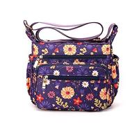 Simcat Bolsos cruzados para mujer, bolsos de mano con múltiples bolsillos para mujer, bolsos de hombro de nailon, bolsos cruzados ligeros para mujeres y niñas, viajes, uso diario, compras, Purple,