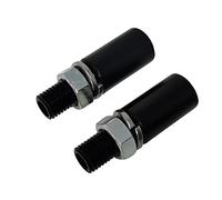 Simda Pro Extensión de intermitencia para motocicleta, adaptador M8, color negro, para 2 intermitentes