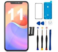 SIMDOG Pantalla de repuesto para iPhone 11 de 6.1 pulgadas, digitalizador de pantalla táctil 3D para A2111, A2223, A2221 con kit de herramientas de reparación + protocolo de pantalla (11 LCD)