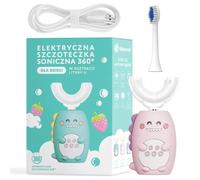 Simed Cepillo de Dientes Sónico 360 para Niños Forma de U 2 en 1 - Rosa