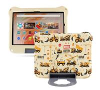Simicoo Excavator - Funda para Tablet Kindle Fire HD 8 para niños y niñas, Fire HD 8 Plus Ligera de Espuma EVA a Prueba de Golpes con asa de Soporte, Funda a Prueba de niños para Fire HD 8 10ª 12ª