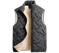 SimidunEUR Chaleco Ligero Hombre Chalecos Acolchados Invierno Chalequillo Caballero Gilet Chaleco Acolchado Ultraligero Guateado Abrigo Sin Mangas,Negro,3XL