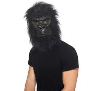 Simio Gorila Máscara Negro Animal Adulto Hombre Smiffys Accesorio de Disfraz