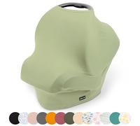 Simka Rose Car Seat Covers for Babies- Nursing Cover Breast feeding Essentials & Baby Necessities- Carseat Stroller Combos Infant Boys and Girls - Baby Registry Breastfeeding Must Haves First Time Mom