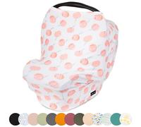 Simka Rose Car Seat Covers for Babies- Nursing Cover Breast feeding Essentials & Baby Necessities- Carseat Stroller Combos Infant Boys and Girls - Baby Registry Breastfeeding Must Haves First Time Mom
