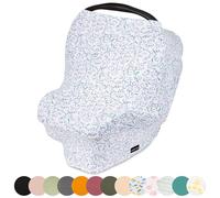 Simka Rose Cubiertas para Asientos de Auto para Bebés - Cubierta de Lactancia Ajustable Universal y Portabebés - Cubierta de Asiento de Auto para Infantes Transpirable y Elástica para Niño y Niña