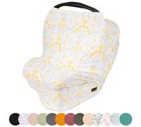 Simka Rose Cubiertas para Asientos de Auto para Bebés - Cubierta de Lactancia Ajustable Universal y Portabebés - Cubierta de Asiento de Auto para Infantes Transpirable y Elástica para Niño y Niña